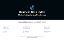 Tablet Screenshot of businessdataindex.com